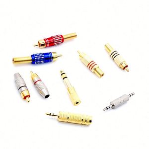 Adattatore Audio Placcato Oro da 6,35mm (<span class=keywords><strong>1</strong></span>/<span class=keywords><strong>4</strong></span> di pollice) Maschio a 3,5mm Femmina con Pin 1P, da 6,35mm a 3,5mm - Product Image 5