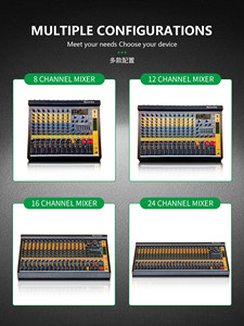 GAX-MV16 16 canali console di missaggio professionale Dual 12 Band Display a livello di uscita principale registrazione auricolare - Product Image 6