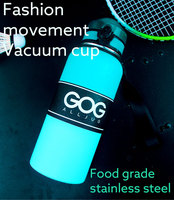 Termo de Metal aislado al vacío, botella de agua de acero inoxidable, sin BPA, con tapa táctil, 32 oz
