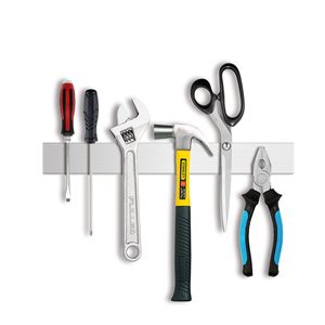 Porte-couteaux magnétique en acier inoxydable, support magnétique solide et sécurisé pour ustensiles de cuisine en métal - Product Image 6