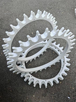 Roue en nylon en aluminium moulé 385-485 mm POM Haute Productivité 220V/380V Accessoires pour Équipement d'Abattage de Poulets