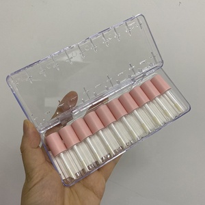 <span class=keywords><strong>FAYE</strong></span> COSMETICI 10PCS 4ml vuoto lipgloss contenitore rosa/nudo piccolo/mini FAI DA TE lip gloss tubo con applicatore - Product Image 4