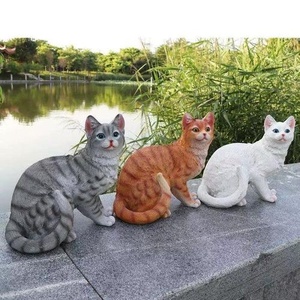 Sculpture de chat créative en résine imperméable, figurine de chaton mignonne, ornement de bureau, décoration d'intérieur, cadeau d'amour pour les <span class=keywords><strong>amoureux</strong></span> des chats - Product Image 1
