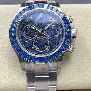 Reloj esqueleto de acero inoxidable de lujo de 40mm 904L resistente al agua de alta calidad ETA 4801 movimiento Diver Diamond Gemstone Sport - Product Image 1