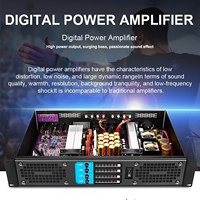 Amplificateur numérique GAP-604 professionnel 600W 4 canaux, amplificateur puissant pour KTV, scène, concert, église