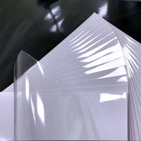 Papier autocollant transparent imprimable A4, résistant à l'eau, pour imprimante jet d'encre, feuilles entières, autocollants en vinyle transparent