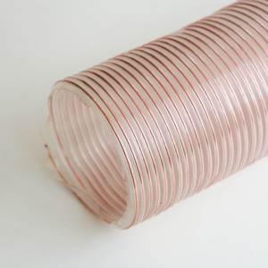 Tuyau flexible de ventilation de 20 mètres tuyaux d'aspiration en PU pour le travail du bois tuyaux de qualité médicale, tuyau en spirale durable Pu 300mm <span class=keywords><strong>Tube</strong></span> d'air doux