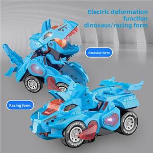 Robot transformable électrique avec logo personnalisable, en plastique durable, universel, avec lumière et musique, <span class=keywords><strong>jouet</strong></span> véhicule dinosaure - Product Image 2