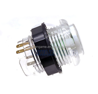 BAOLIAN Bouton en plastique 28mm RVB lumineux 5V pour jeux d'arcade, machines MAME, bornes d'arcade, flipper, excavateur, robot
