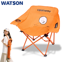 Chaise de camping pliable portable avec accoudoirs, imperméable, en Oxford 600D, pour la plage, les pique-niques, les voyages en voiture