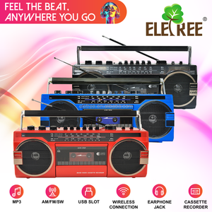 Eletree Capturadora de Casetes USB, Reproductor de Radio y Casetes de Audio con Grabadora de Radio y Casetes con AM/FM y <span class=keywords><strong>CD</strong></span> - Product Image 2