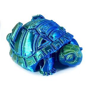 Jouet unisexe en plastique imprimé en 3D avec articulations mobiles pour enfants, modèle de tortue mécanique créative, ornement animal, nouveauté et jouet farfelu - Product Image 1