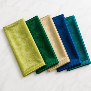 Nappe rectangulaire en lin lavable couleur personnalisée, unie, teinte, lavable en machine, avec bord brodé, en flanelle, serviettes de table et sets de table en lin - Product Image 2