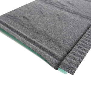 Tuile en métal revêtue de pierre à motif de pierre bleue noire, fabriquée à la machine avec haute précision, bord lisse - Product Image 3