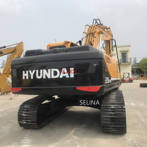 Mini-excavatrice hydraulique sur chenilles Hyundai 220-9s d'occasion en bon état avec composants moteur principaux, modèle d'excavatrice 210 - Product Image 6