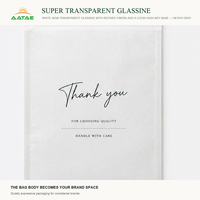 Kantong Kemasan Pakaian Kertas Glassine Transparan dengan Logo Custom, Penempatan Desain Depan dan Belakang, Untuk Tim Pengadaan Pakaian