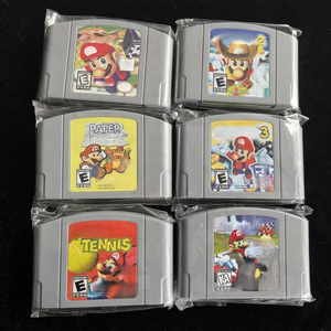 Venta al por Mayor de Cartuchos de Videojuegos Retro N64, Versión NTSC de EE. UU., <span class=keywords><strong>Cartucho</strong></span> de Mario para Consola Nintendo 64 - Product Image 1