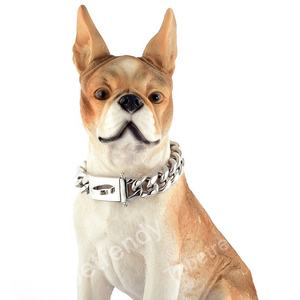 Toptan sıcak satış yüksek kalite moda takı paslanmaz çelik büyük cins Bulldog köpek koşum altın Pet büyük köpek tasması zinciri - Product Image 3