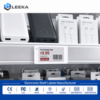 Etiqueta Electrónica de Precio LEEKA de Fábrica, 2.66 Pulgadas, 2.4GHz EPD, con 4 Colores, para Proveedores de Tiendas de Electrónica