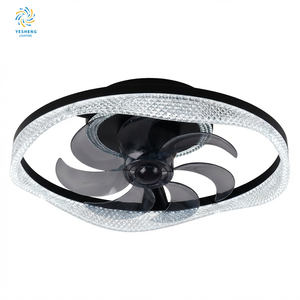 Factory Wholesale Modern DC LED 5 Blades <b>Ceiling</b> Fan with <b>Remote</b> <b>Control</b> Dimming Timing Speed for Living Room - Product Image 1