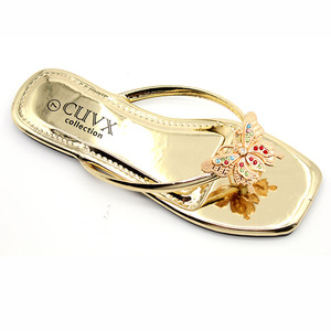 High-quality Summer Casual Beaded <b>Bow</b> Open-toe Lightweight Slip-on Wholesale Women's <b>Sandals</b> and slippers - Product Image 3