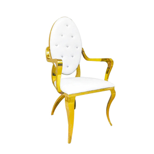 Chaises royales de luxe de mariage d'événement d'accoudoir d'acier inoxydable <span class=keywords><strong>décoration</strong></span> de mariage - Product Image 1