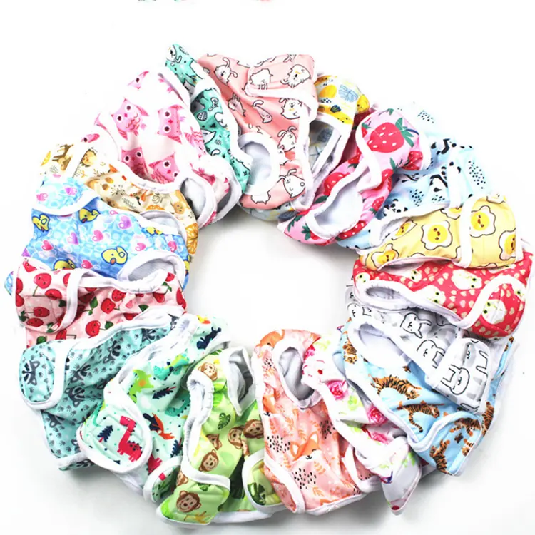 Fashionable Reusable Female Physiological Dog Panties Pet Diaper Washable Dog Pants Clolths Diapers for female dogs