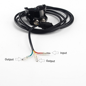 Interrupteur de suspension à air pour guidon à 2 boutons et 3 fils, interrupteur de commande de barre de suspension pour Harley Dyna Softai Sportster Street Glide <span class=keywords><strong>Cafe</strong></span> Racer - Product Image 3