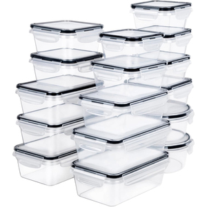 Pcs Bpa-free Strong Lid Sealed Box <b>Set</b> Plastic <b>Lunch</b> Storage Container Transparent Kitchen Food Kitchen Organizers - Product Image 2