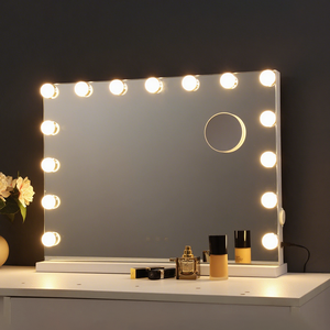 Một mặt LED ánh sáng Vanity Gương trang điểm USB loa không dây vuông kính đứng Magnifying personalizable gương mỹ phẩm - Product Image 6