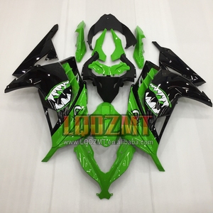 Inyección para <span class=keywords><strong>KAWASAKI</strong></span> <span class=keywords><strong>NINJA</strong></span> 2017 EX300 <span class=keywords><strong>ZX</strong></span> 300 ZX3R 13 14 15 16 17 27No.15 blanco verde ZX300R 2013 2014 2015 2016 2017 Carenado - Product Image 4
