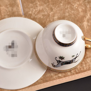 Elegant Horse Pattern Porcelain <b>Tea</b> <b>Set</b> Luxury Equestrian Print Ceramic Teapot Cups Sugar Creamer <b>Set</b> for Afternoon <b>Tea</b> - Product Image 5