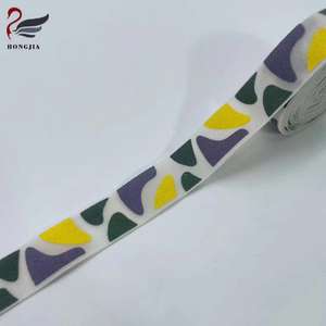 Production <span class=keywords><strong>de</strong></span> bandes élastiques imprimées en polyester tissé ethnique Bandes élastiques imprimées en gros - Product Image 3