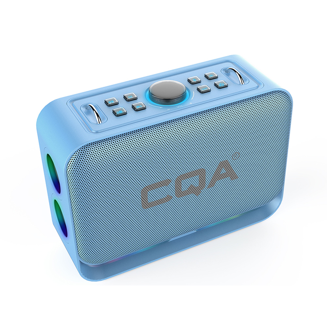 100W Output Portable for Speaker Dual 4-Inch Woofer AirPlay Home Theater Boombox LED Color Light Computer Mobile Phone