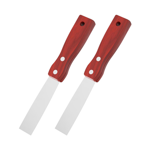 มีดโป๊วผนังยิปซัม ด้ามไม้ ใบมีดโลหะ สำหรับติดสติ๊กเกอร์ <span class=keywords><strong>วอลเปเปอร์</strong></span> ปูกระเบื้อง ซ่อมแซมพื้นผิว ทาสี ปิดรอยต่อ ขูด - Product Image 2