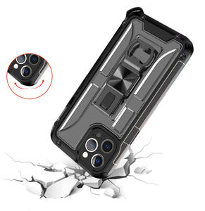 Étui de téléphone pliable multi-angle avec support, ouvre-bouteille pour <span class=keywords><strong>iPhone</strong></span> 12 13 14, support en aluminium - Product Image 2