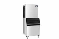 Machine à glace granulaire commerciale de 120 kg avec compresseur, moteur, pompe à eau et PLC pour une utilisation facile dans le traitement des aliments et des boissons