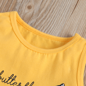 Vestido de Verano 2022 para Niñas, Tipo Chaleco, Estampado, con Rayas y Pliegues - Product Image 2