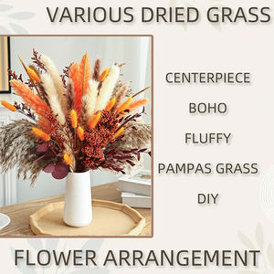 Bouquets de fleurs séchées orange d'automne de haute qualité décorations de vase décoratif en gros pour mariage Halloween et Thanksgiving - Product Image 6