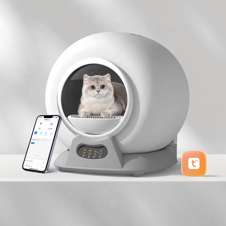 Self Cleaning Cat Litter Box Automatic Litter Box For Multiple Cats RealScooper
