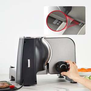 Machine à trancher la viande <span class=keywords><strong>pliable</strong></span>, <span class=keywords><strong>trancheuse</strong></span> à viande <span class=keywords><strong>électrique</strong></span>, <span class=keywords><strong>trancheuse</strong></span> à aliments de charcuterie avec deux lames amovibles en acier inoxydable - Product Image 4