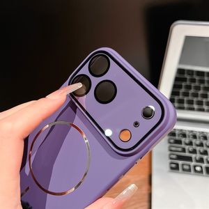 <span class=keywords><strong>Funda</strong></span> Magnética Delgada con Anillo 16/15/14, Acabado Mate con Sensación de Piel, Compatible con Fundas para Teléfono 17PROMAX - Product Image 4