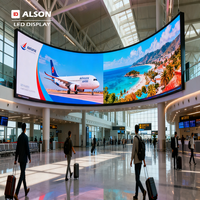 ALSON Affichage LED extérieur étanche, résistant aux UV, affichage flexible Grand écran Installation fixe de signalisation LED