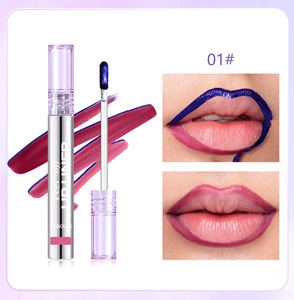 Gloss à lèvres nacré bleu personnalisable MLM, longue tenue, non-transférable, sans cruauté, hydratant et brillant - Product Image 4