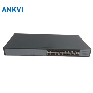 KU-9016GX สวิตช์แบบ PoE 16พอร์ตกิกะบิต2อัปลิงค์ + 2SFP 30W/พอร์ต250W 128G VLAN 802.3at/AF - Product Image 1
