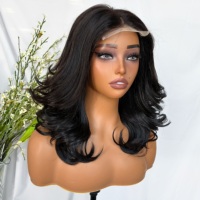 Pelucas Bob de Cabello Humano KEMY HAIR con Cierre 4*4, Encaje HD, Cabello Sintético Premium con Fibra Resistente al Calor para Mujer