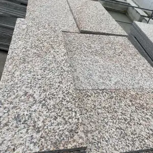 Jardín al aire libre de óxido Stone Pave granito flameado... granito crema adoquines en venta natación piscina 200x100 granito adoquines de entrada