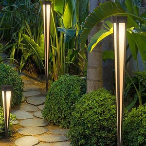 Lampe solaire moderne minimaliste pour extérieur, imperméable, pour jardin, pelouse, allée, aménagement paysager - Product Image 5