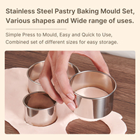 6 emporte-pièces en acier inoxydable argenté, style dessin animé, pour biscuits, fondant, légumes, gâteaux, pâtisseries, moules de cuisson, taille personnalisée
