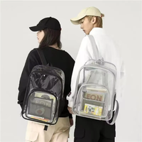 Sacs pour femmes, hommes, adolescents, étudiants universitaires, sacs à dos en PVC tendance pour étudiants avec grande capacité pour ordinateur portable